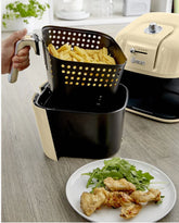 Swan Retro 6 Litre Manuel Airfryer Yağsız Fritöz Krem